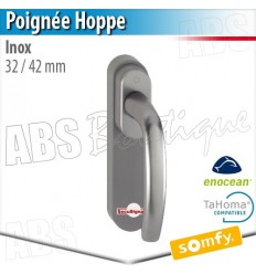 Poignée Hoppe inox compatible Somfy Tahoma - 32/42 mm