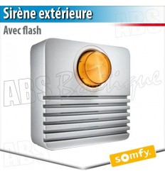 Sirène extérieure avec flash - Alarme Somfy