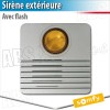 Sirène extérieure avec flash  - Alarme Protexial Somfy