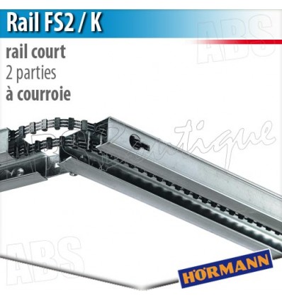 Rail moteur Hörmann - FS2-K - courroie - 2 parties