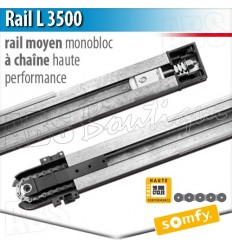 Rail moteur Somfy - L 3500 - chaîne haute performance - Monobloc