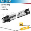 Rail moteur Dexxo Somfy - L 5800 - entrainement par courroie en 2 parties