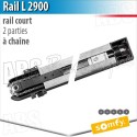 Rail moteur Somfy - L 2900 - chaîne - 2 parties