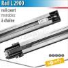 Rail moteur Somfy - L 2900 - chaîne - Monobloc