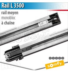 Rail moteur Somfy - L 3500 - chaîne - Monobloc