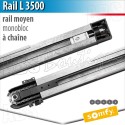 Rail moteur Somfy - L 3500 - chaîne - Monobloc