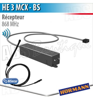  Récepteur HE 3 MCX BS Hormann 3 canaux - 868 Mhz - BiSecur