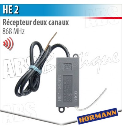  Récepteur HE 2 Hormann 2 canaux - 868 Mhz