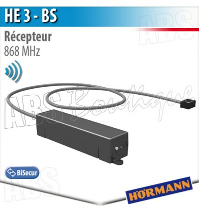  Récepteur HE 3 BS Hörmann 3 canaux - 868 MHz - BiSecur