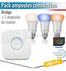 Pack Philips hue - Eclairage connecté compatible TaHoma