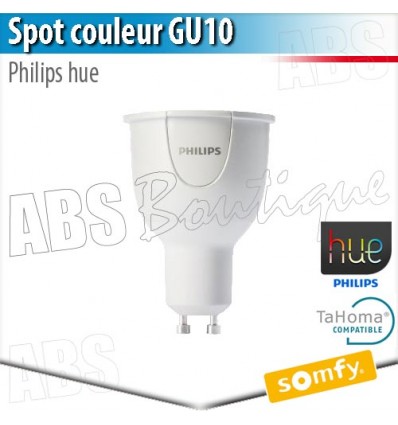 Spot couleur Philips hue GU 10 - Eclairage connecté