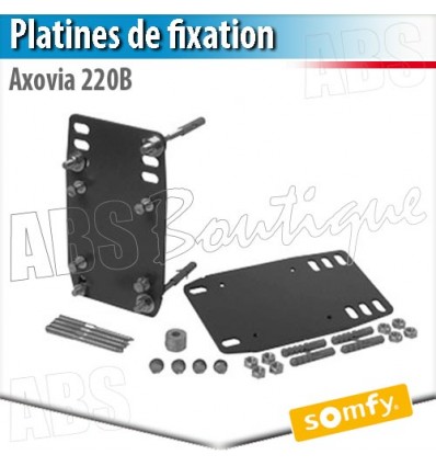 Platines de fixation motorisation portail batant - AXOVIA 220B - Somfy