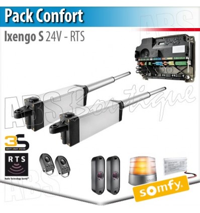 Motorisation portail Somfy - IXENGO S 24V - Pack Confort - RTS