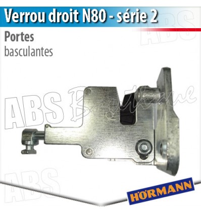 Verrou N80 droit (série 2) Hörmann - Porte basculante Berry