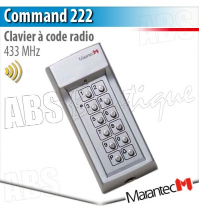 Clavier à code Marantec - Command 222 - 433 MHz