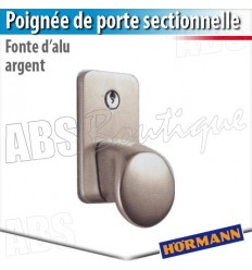 Poignée fonte d'alu argent Hormann - Porte sectionnelle