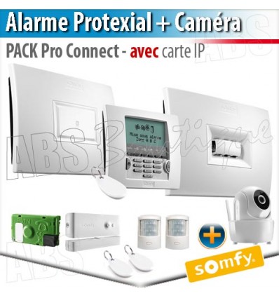 Alarme sans fil PROTEXIAL io et RTS Somfy - PACK PRO CONNECT