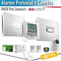 Alarme sans fil PROTEXIAL io et RTS Somfy - PACK PRO CONNECT + Caméra intérieure motorisée