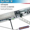 Rail moteur Hörmann - FS 60 / M - Hte Performance - courroie - Monobloc
