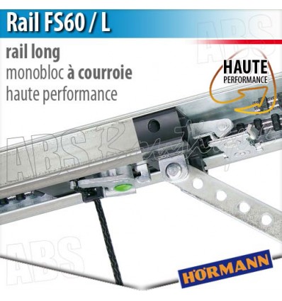 Rail moteur Hörmann - FS 60 / L - Hte Performance - courroie - Monobloc