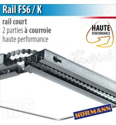 Rail moteur Hörmann - FS 6 / K - Hte Performance - courroie - 2 parties