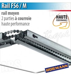 Rail moteur Hörmann - FS 6 / M - Hte Performance - courroie - 2 parties