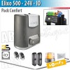 Motorisation portail coulissant Somfy - ELIXO 500 io 24 V - Pack Confort