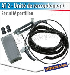 Unité de connexion pour tablier de porte