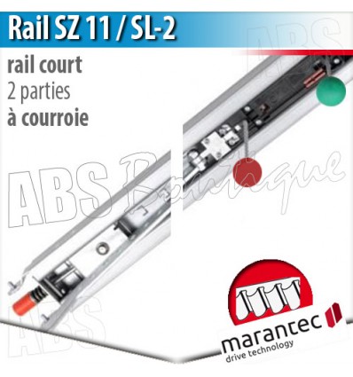 Rail d'entraînement moteur Marantec - SZ 11 SL-2 - courroie - 2 parties