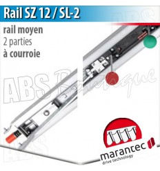 Rail moteur Marantec - SZ 12 08-2P - courroie - 2 parties