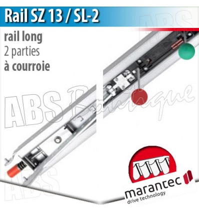 Rail d'entraînement moteur Marantec - SZ 13 SL-2 - courroie - 2 parties