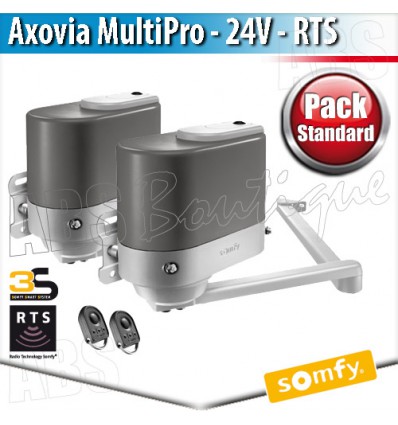 Motorisation portail battant Somfy - AXOVIA MULTIPRO - Pack Standard - RTS