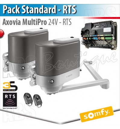 Motorisation portail battant Somfy - AXOVIA MULTIPRO - Pack Standard - RTS