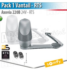 Motorisation portail Somfy - AXOVIA 220B - Pack 1 Vantail - RTS