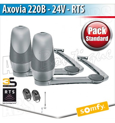 Motorisation portail battant Somfy - AXOVIA 220B - Pack Standard - RTS