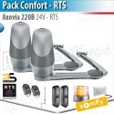 Motorisation portail Somfy - AXOVIA 220B - Pack Confort - RTS