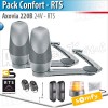 Motorisation portail battant Somfy - AXOVIA 220B - Pack Confort - RTS