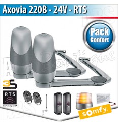 Motorisation portail Somfy - AXOVIA 220B RTS - Pack Confort