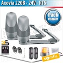 Motorisation portail Somfy - AXOVIA 220B RTS - Pack Confort