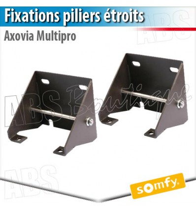 Platines de fixation motorisation portail battant piliers étroits - AXOVIA MULTIPRO - Somfy