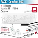 Moteur Marantec - Comfort 360 Bi-Linked + rail SZ 11 SL deux parties