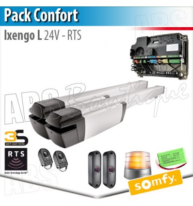 Motorisation portail Somfy - IXENGO L 24V - Pack Confort - RTS