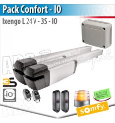 Motorisation portail Somfy - IXENGO L IO / 24V - Pack Confort