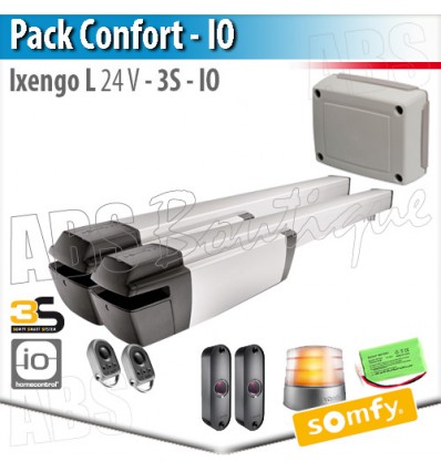 Motorisation portail Somfy - IXENGO L 24V - Pack Confort - io