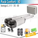 Motorisation portail Somfy - IXENGO L IO / 24V - Pack Confort