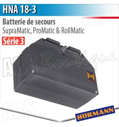 Batterie de secours HNA 18-3 Hörmann - Motorisations Hörmann SupraMatic & RollMatic