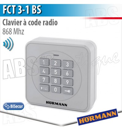 Clavier à code radio Hörmann - FCT 3-1 BS - 868 MHz BiSecur