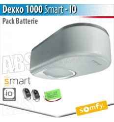 Moteur Somfy - Dexxo Smart 1000 io pack confort + Keygo io + batterie