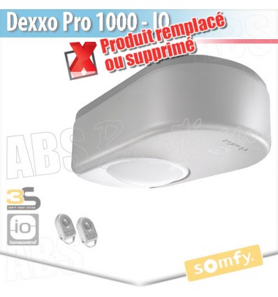 Moteur portes de garage Somfy - Dexxo Pro 1000 io + télécommandes Keygo io