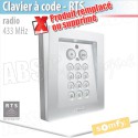 Clavier à code radio RTS métal - Somfy